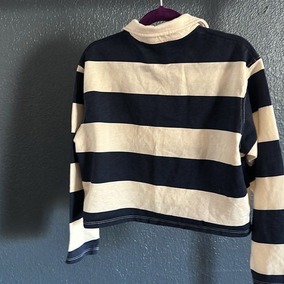 H&M size 8/10 cropped rugby shirt - Picture 3 of 3